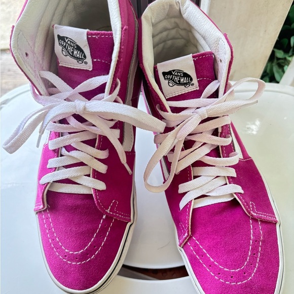 VANS Filmore HI Women's Fuschia Pink High Top Skate Sneakers - Picture 4 of 7